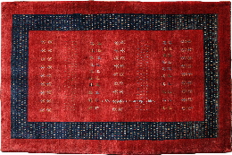 Loribaft- Loribaft Teppiche stammen aus Persien und verbinden stark stilisierte Nomadenteppich Musterelemente mit einer deutlich feineren Knpfung.