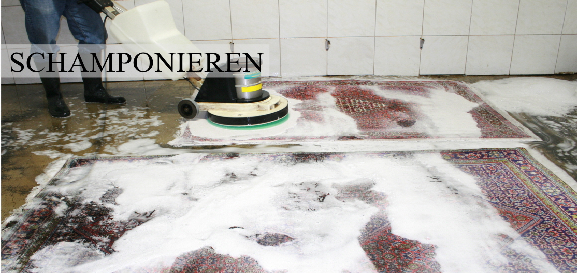 Teppich-schamponieren-Teppichwäscherei. Reinigen von Teppichen nach der klassischen persischen Handwaschmethode